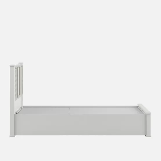 Alaska V3 King Bed Full Lifton - High Gloss White