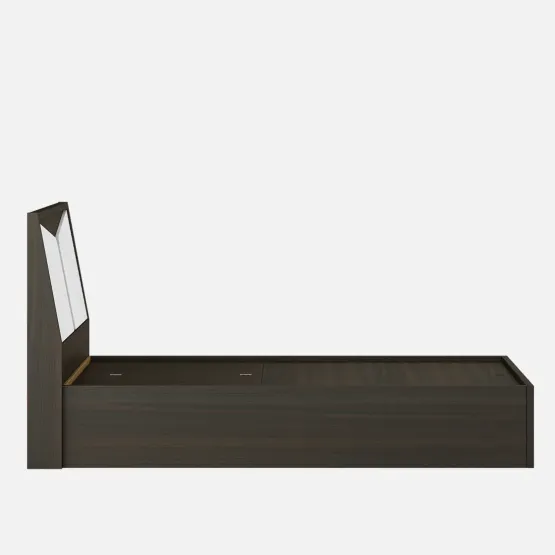 Alina King Bed With 3/4 Lift On - Storage Fumed Oak Woodpore