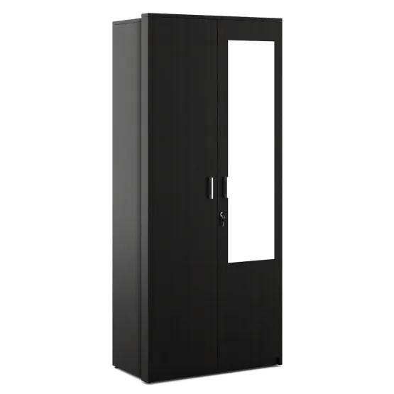 Apex 2 Door Wardrobe With Mirror - Natural Wenge Woodpore