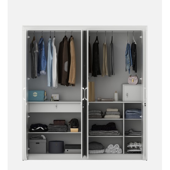 Arctic 4 Door Wardrobe - High Gloss White
