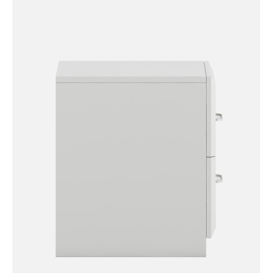 Arctic Bedside Table - High Gloss White