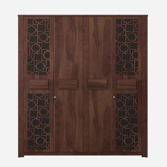 Artisan 4 Door Wardrobe Without Mirror- Sheesham