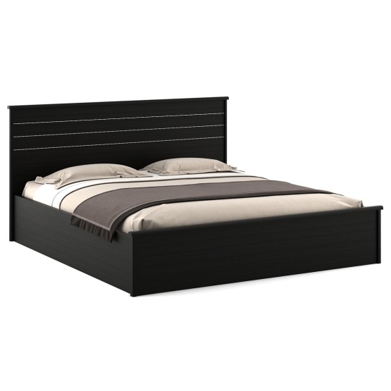 Carnival  King Bed With Box Storage - Natural Wenge Woodpore