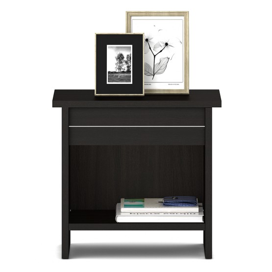 Carnival Bedside Table - Natural Wenge Woodpore