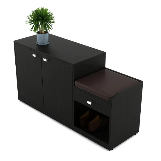 All-in-one Shoe Rack - Natural Wenge