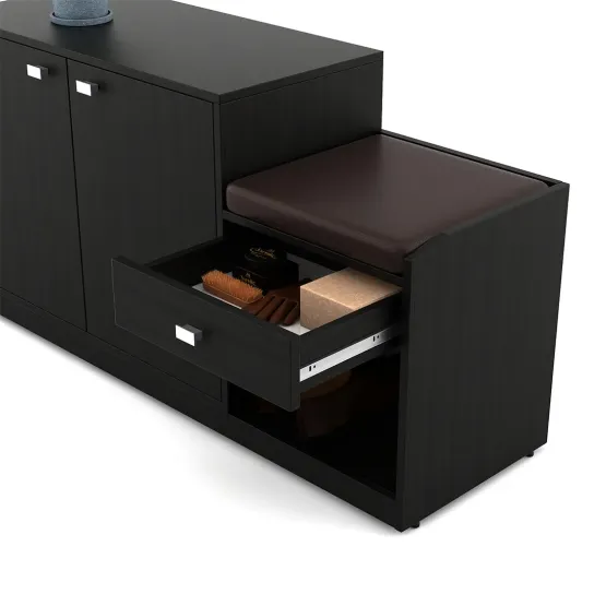 All-in-one Shoe Rack - Natural Wenge