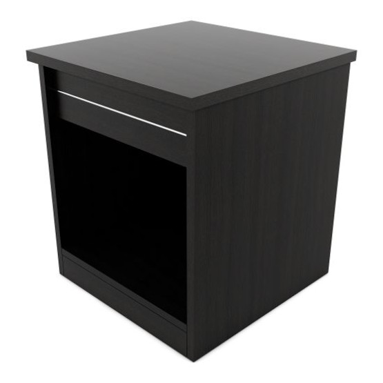 Basic Bedside Table - Natural Wenge